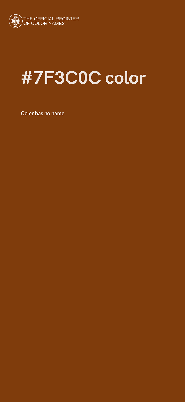 #7F3C0C color image