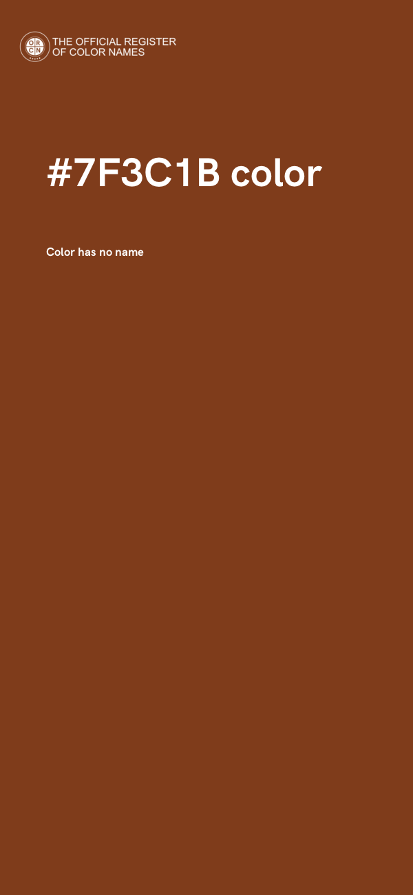 #7F3C1B color image