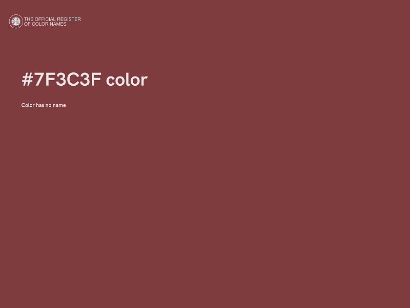#7F3C3F color image