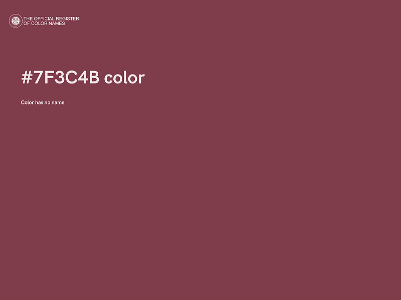 #7F3C4B color image