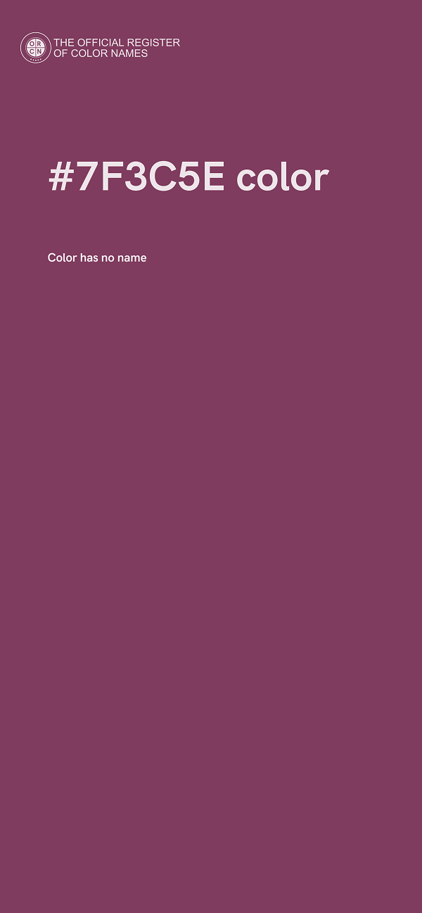 #7F3C5E color image