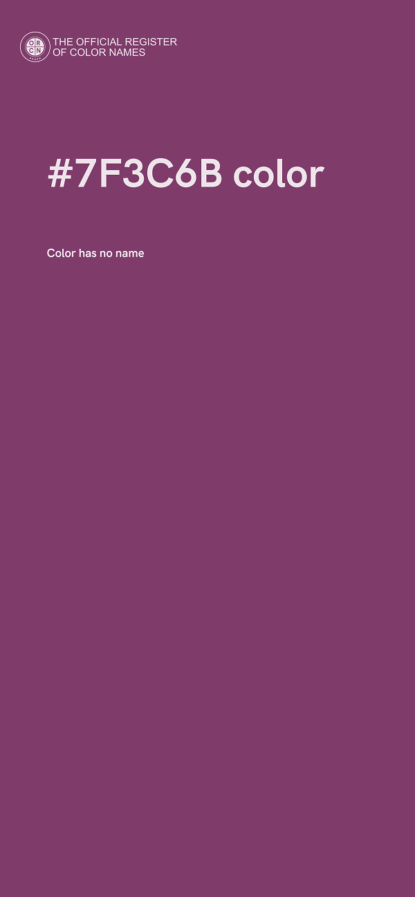 #7F3C6B color image