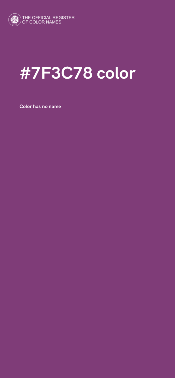 #7F3C78 color image