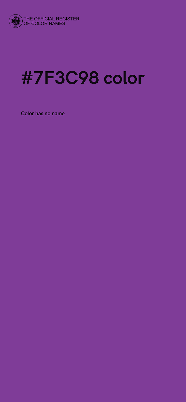 #7F3C98 color image