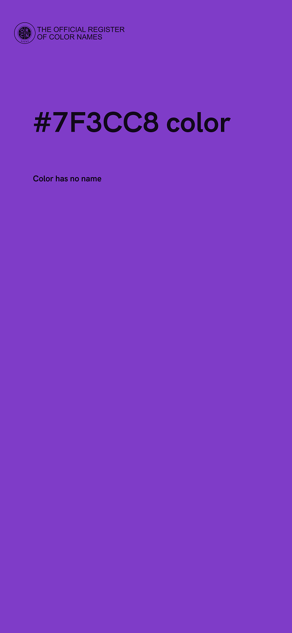 #7F3CC8 color image