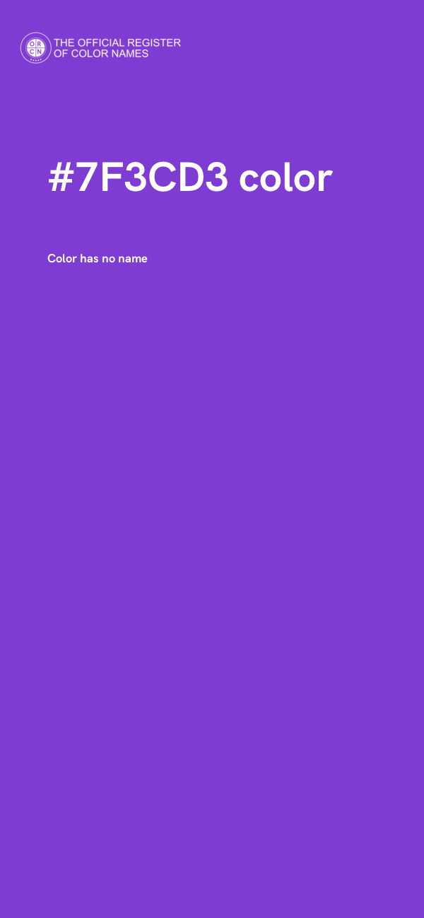 #7F3CD3 color image