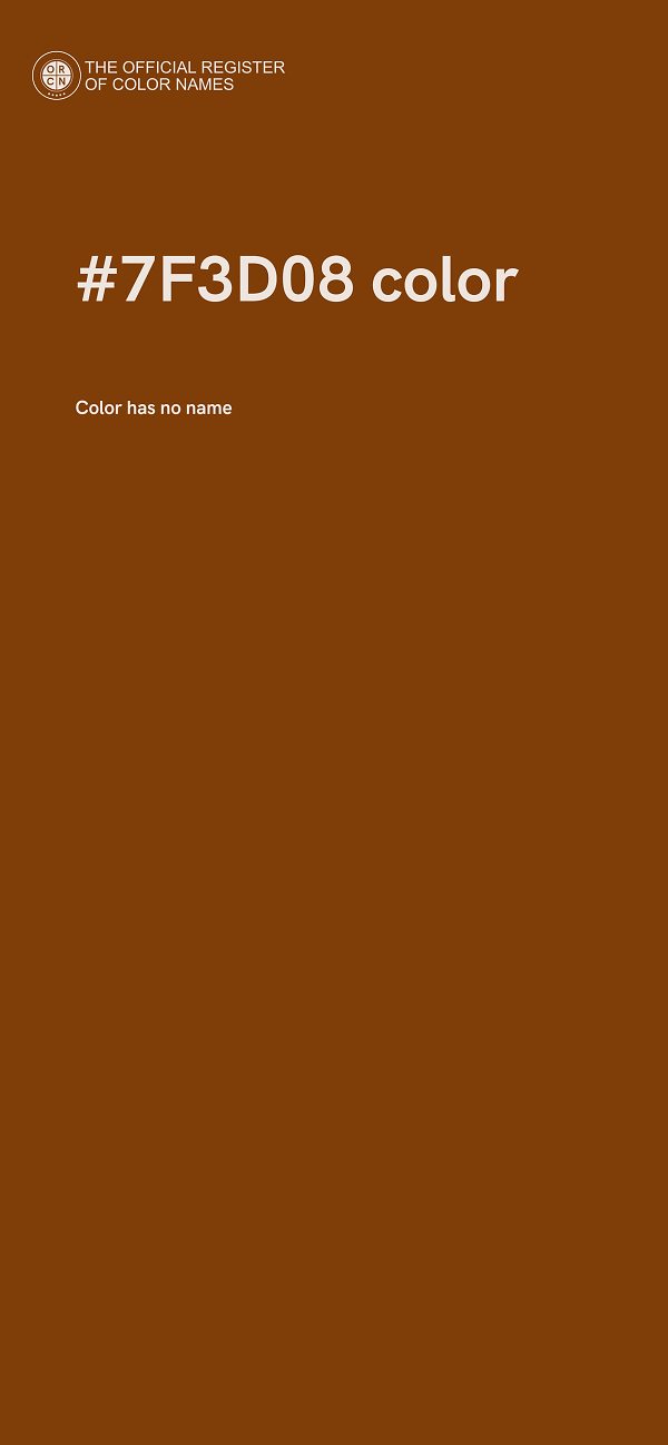 #7F3D08 color image