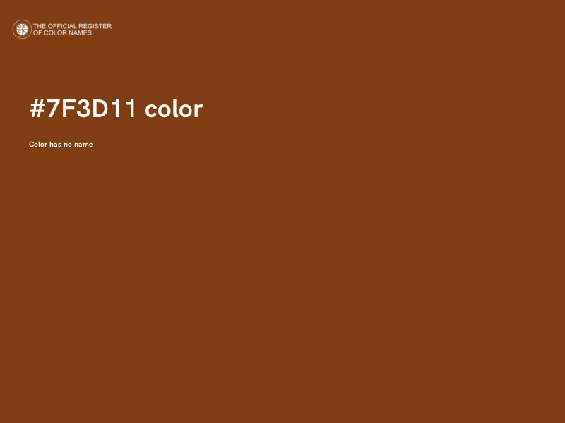 #7F3D11 color image