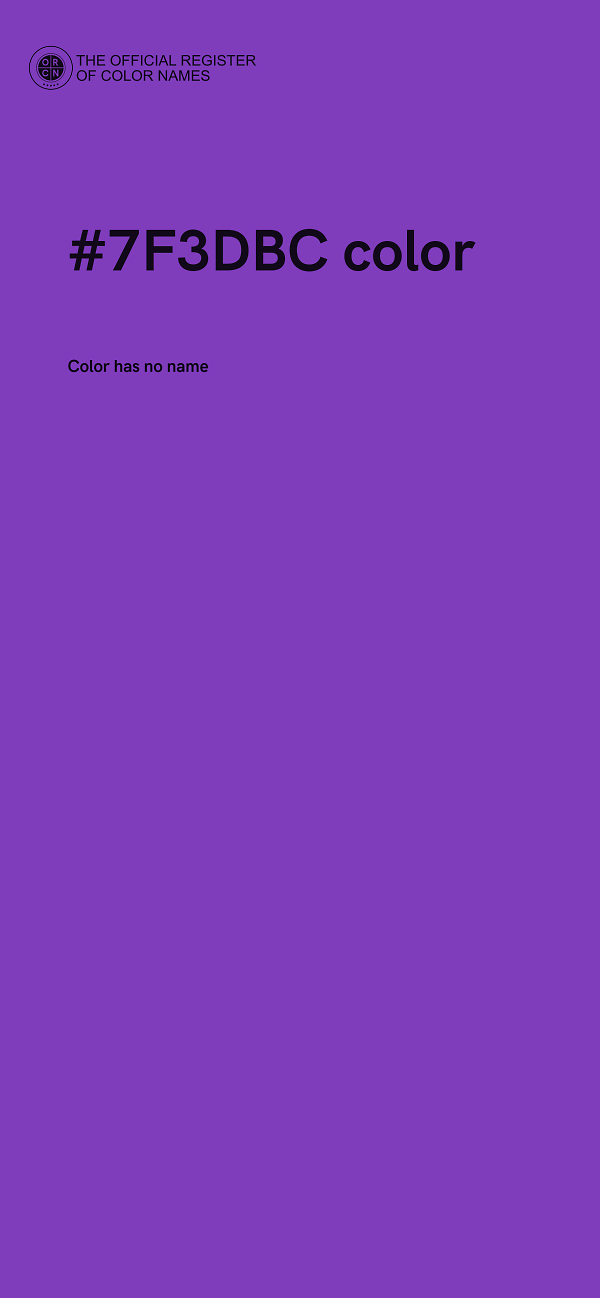 #7F3DBC color image