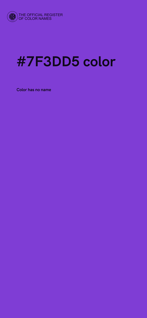 #7F3DD5 color image
