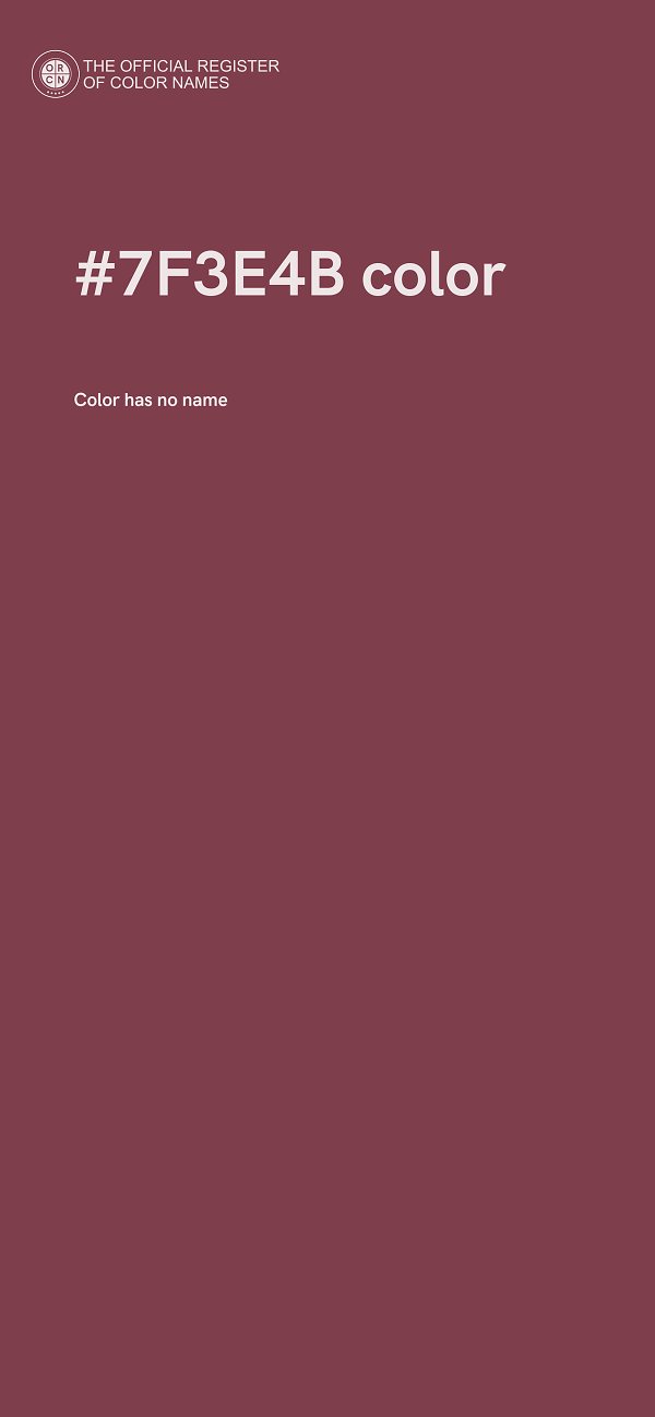 #7F3E4B color image