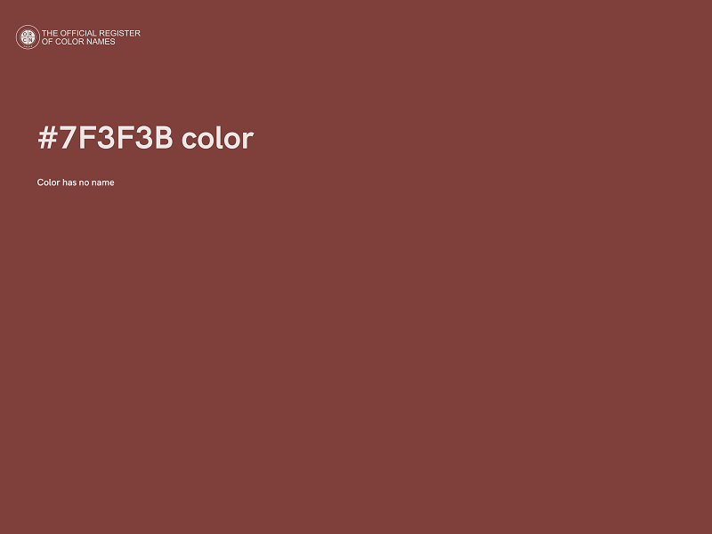 #7F3F3B color image