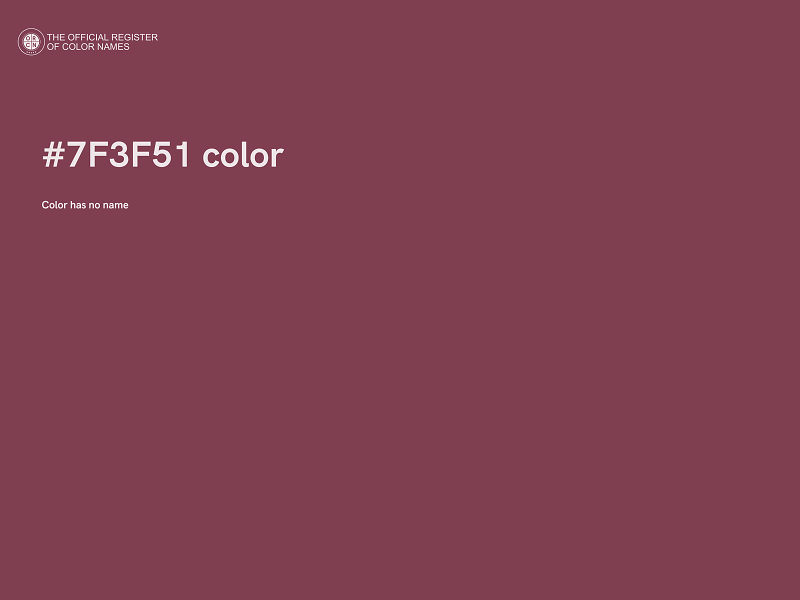 #7F3F51 color image
