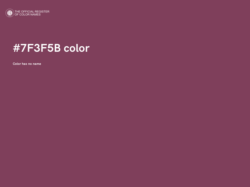 #7F3F5B color image
