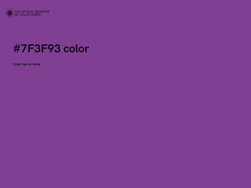 #7F3F93 color image