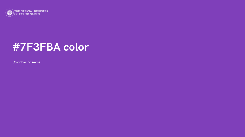 #7F3FBA color image