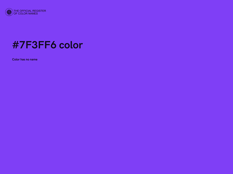 #7F3FF6 color image