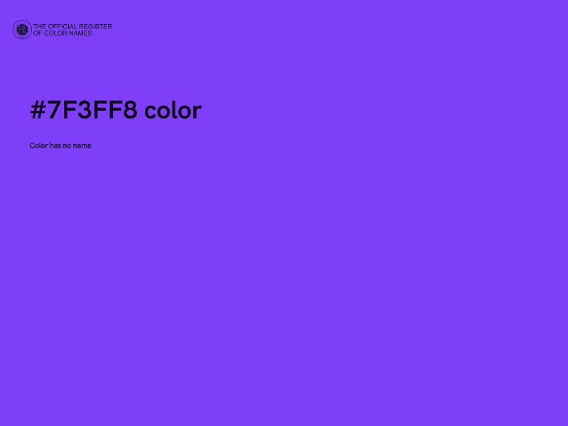 #7F3FF8 color image