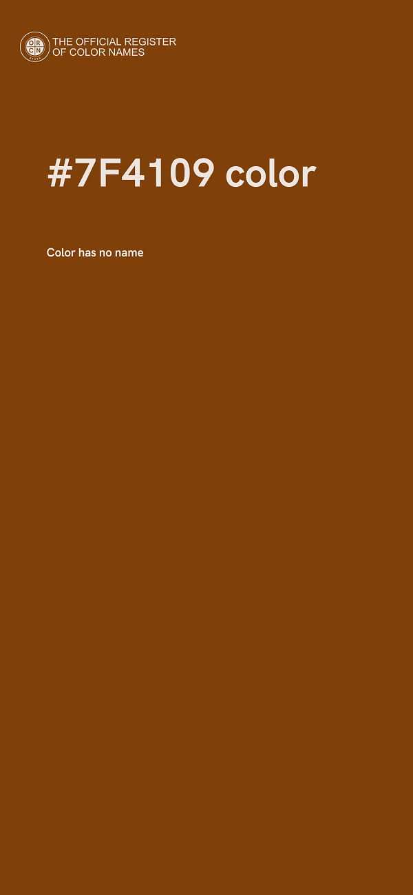 #7F4109 color image