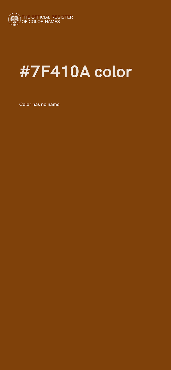 #7F410A color image