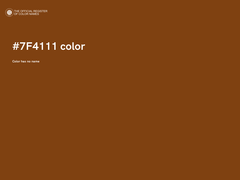 #7F4111 color image