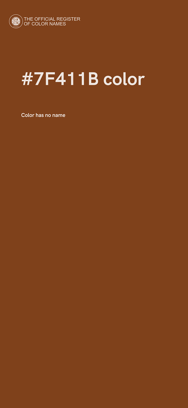 #7F411B color image