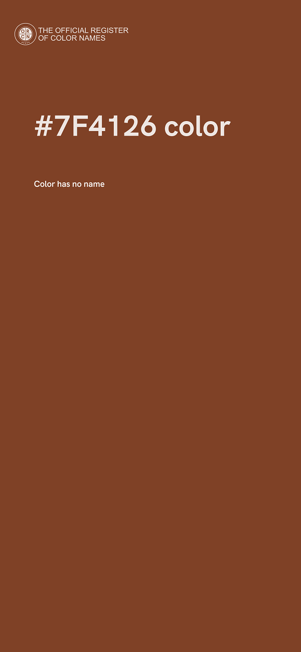 #7F4126 color image