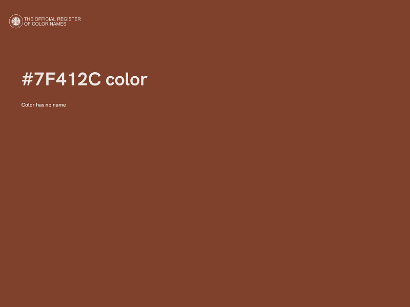 #7F412C color image