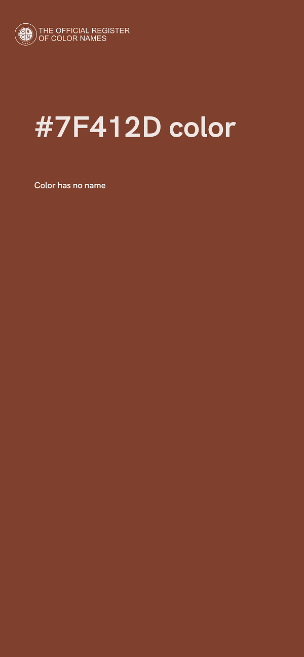 #7F412D color image