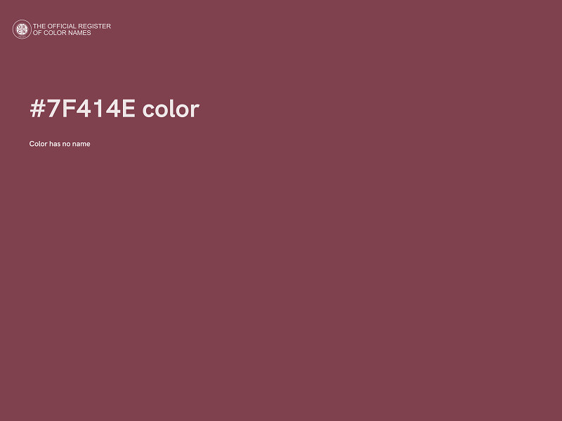 #7F414E color image