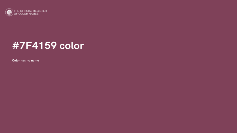 #7F4159 color image