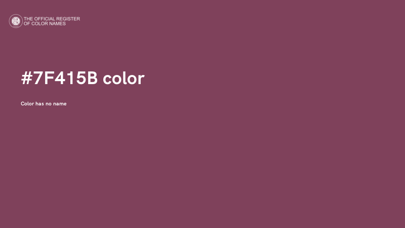 #7F415B color image