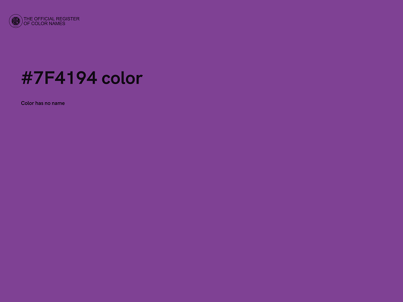 #7F4194 color image