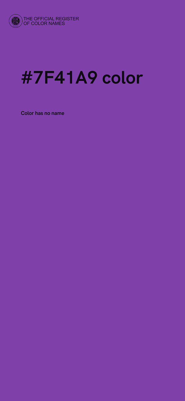 #7F41A9 color image