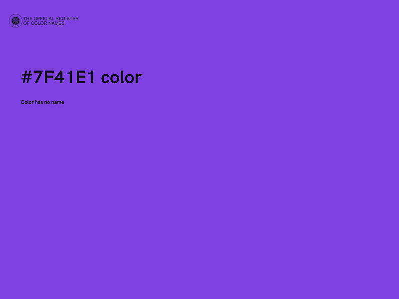#7F41E1 color image