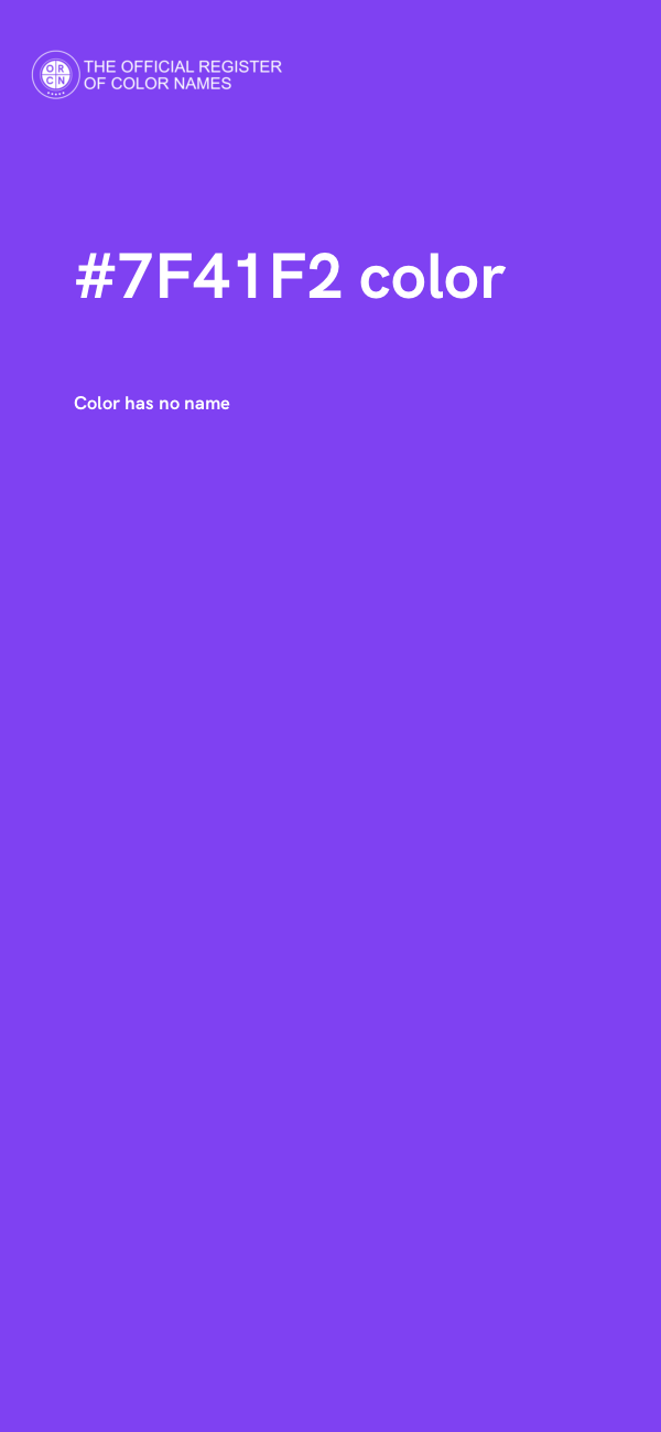 #7F41F2 color image