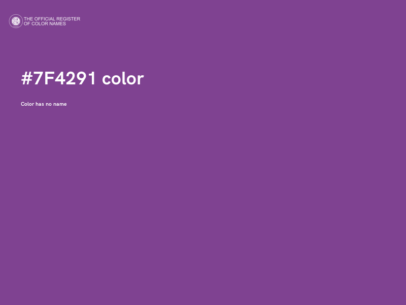 #7F4291 color image