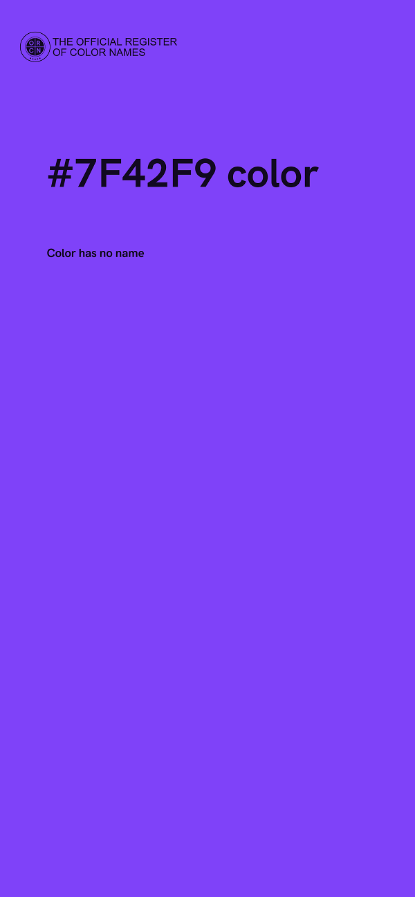 #7F42F9 color image