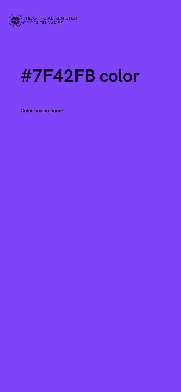 #7F42FB color image