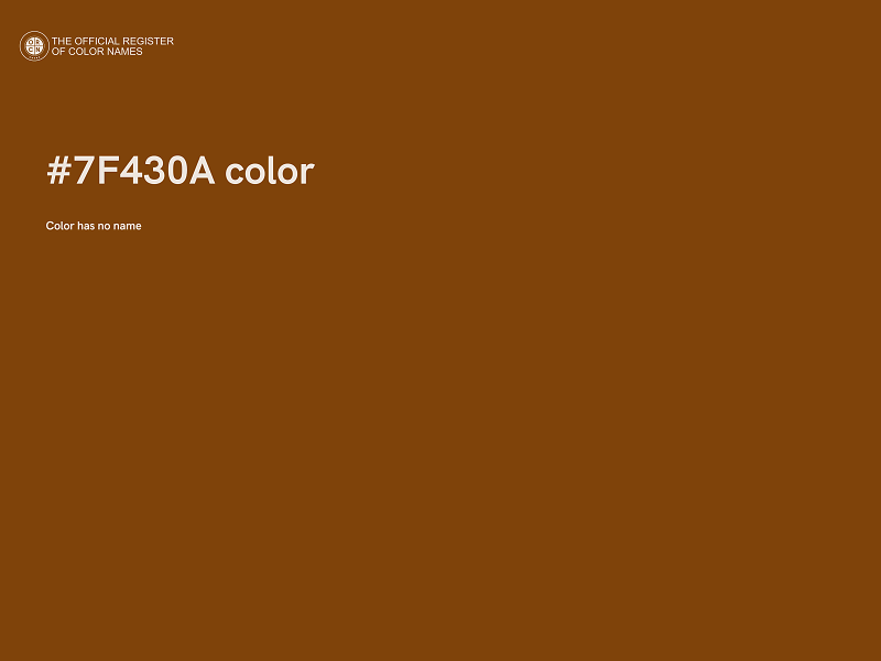 #7F430A color image