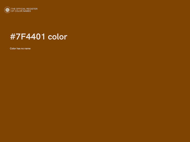 #7F4401 color image