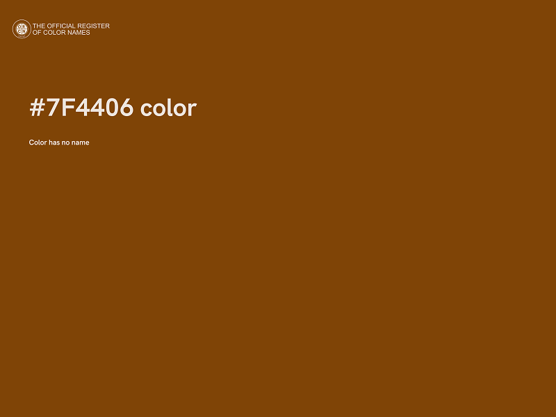 #7F4406 color image