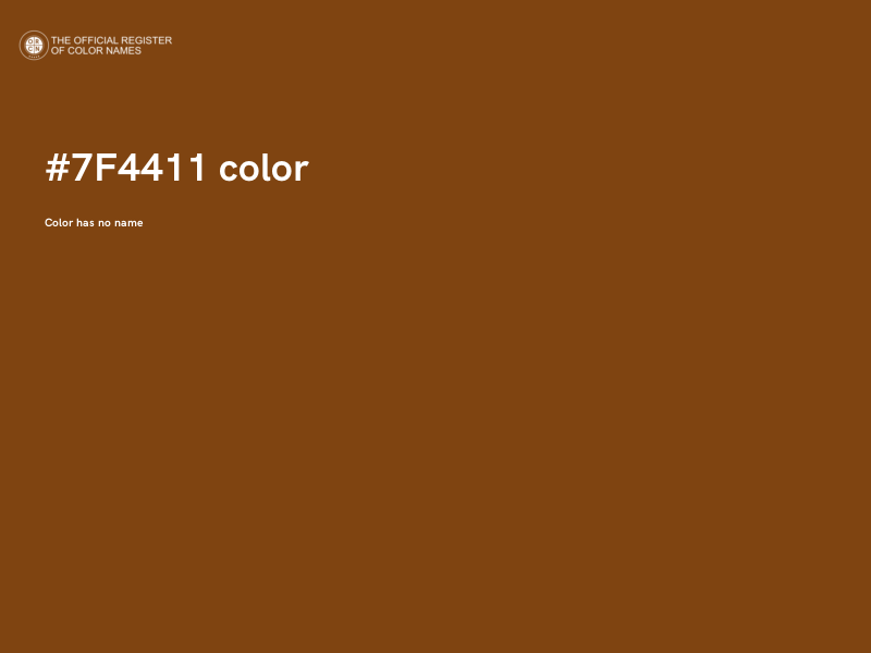 #7F4411 color image