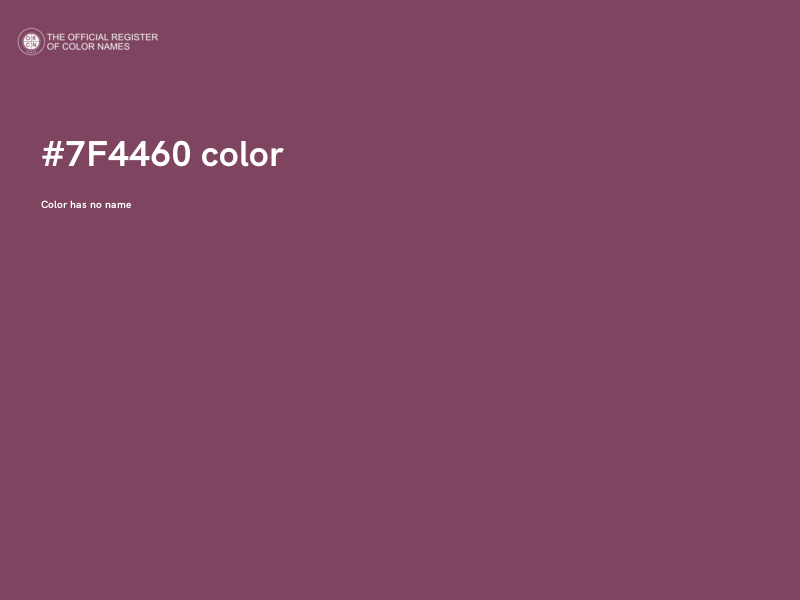 #7F4460 color image