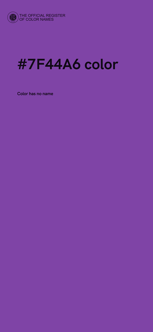#7F44A6 color image