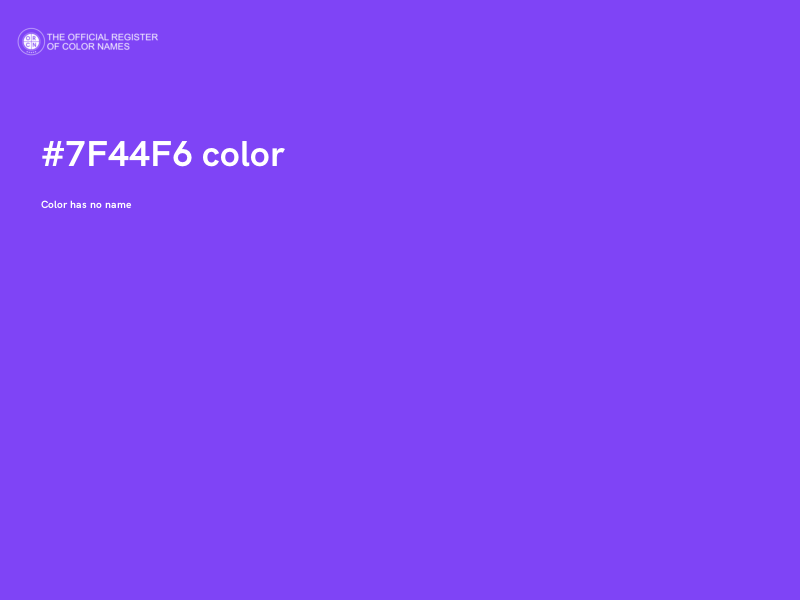 #7F44F6 color image
