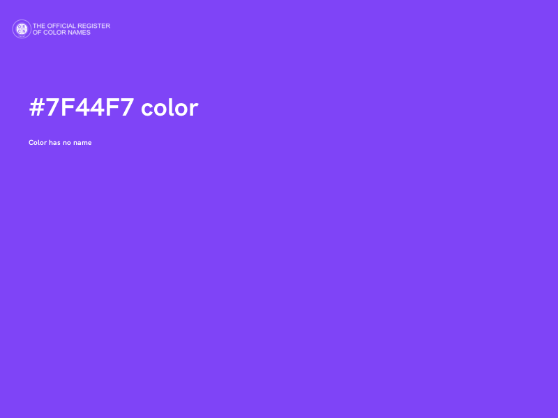 #7F44F7 color image