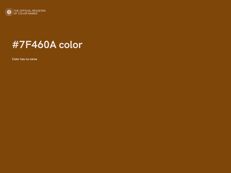 #7F460A color image