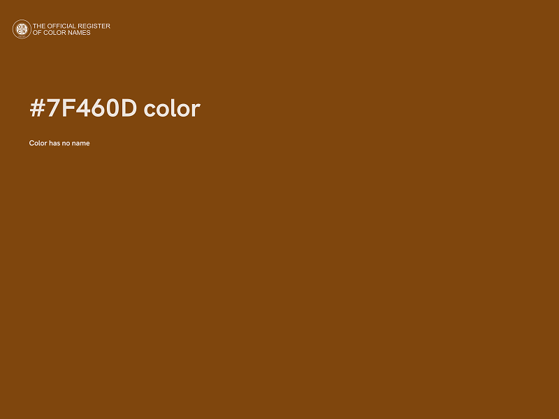 #7F460D color image