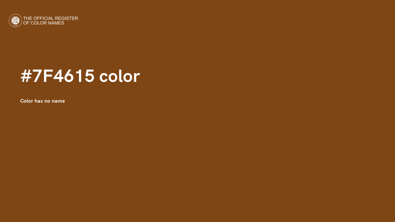 #7F4615 color image